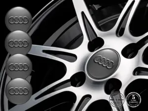 Audi Calcomanías en Ruedas Emblemas Resina Bombada